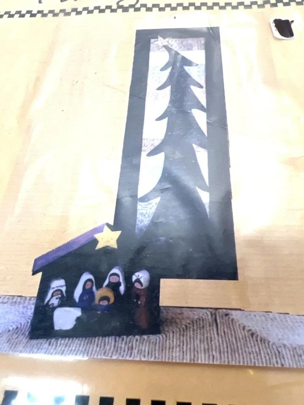 Piney Woods Nativity Scene Wall Hanging Pattern